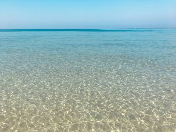 istock Crystal clear sea water touching the horizon 1169966447