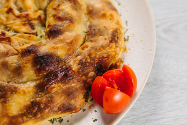 istock Homemade greek pie with spinach and cheese 1169969730