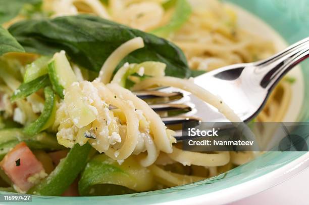 Pasta Mit Zucchinikollektionlinguini Stockfoto und mehr Bilder von Linguini - Linguini, Zucchini, Grün