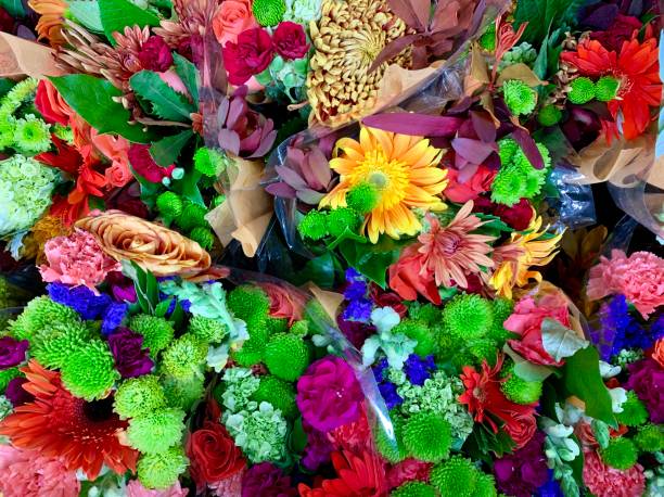 istock Colorful bouquets of flowers 1169975531