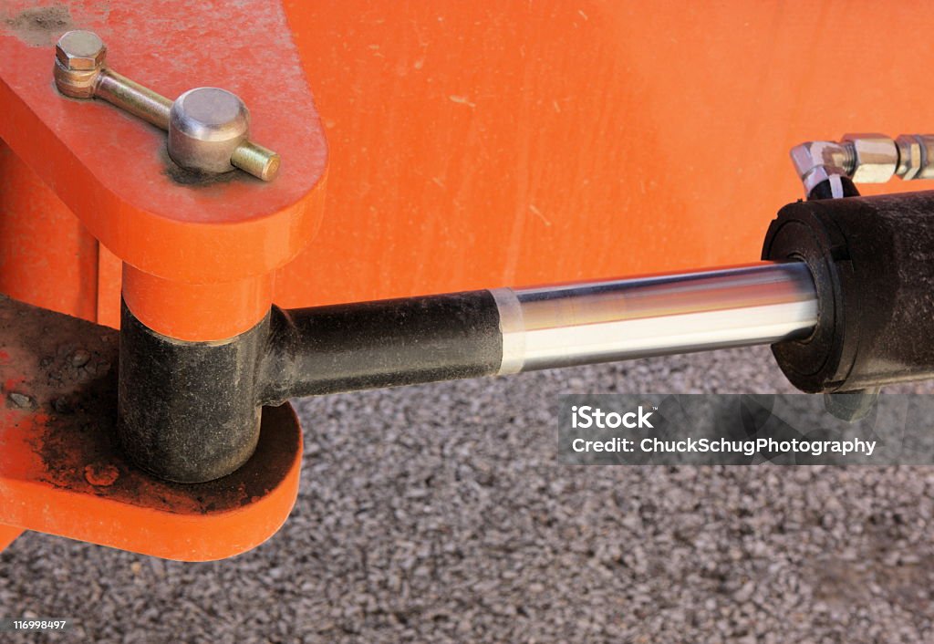 Braccio di potenza idraulica Attrezzatura industriale - Foto stock royalty-free di Ammortizzatore