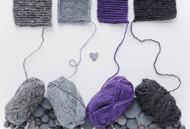 Red wool and heart shape