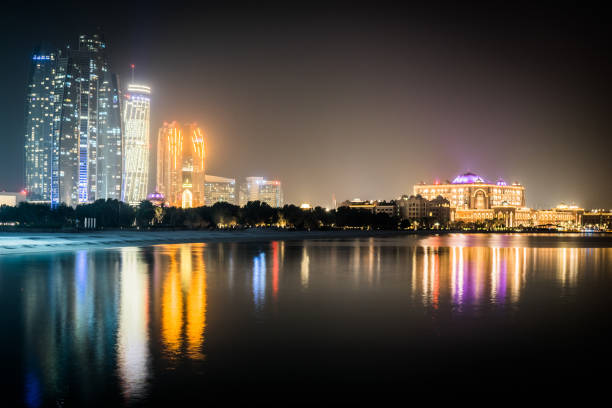 istock Abu dhabi cityscape at night 1169992459