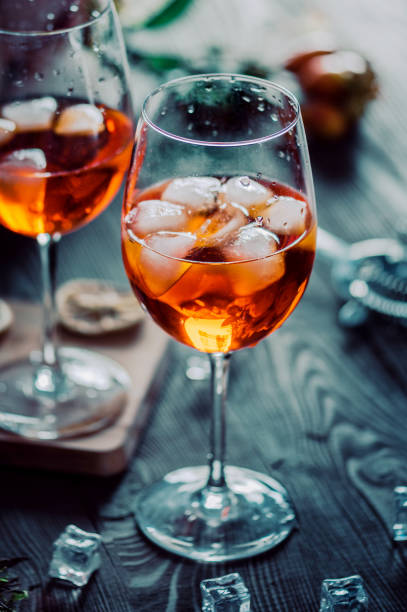 istock Two glasses of Spritz cocktails 1169996559