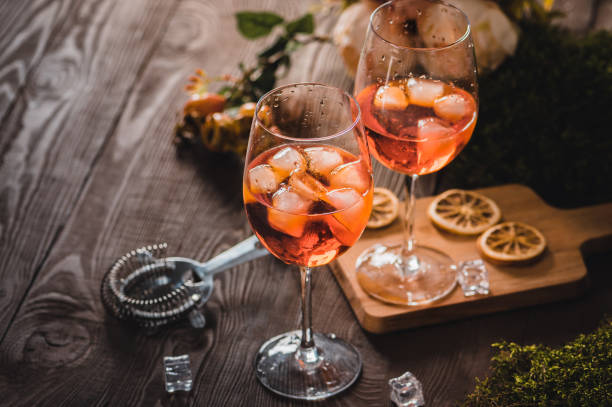 istock Two glasses of Spritz cocktails 1169996561