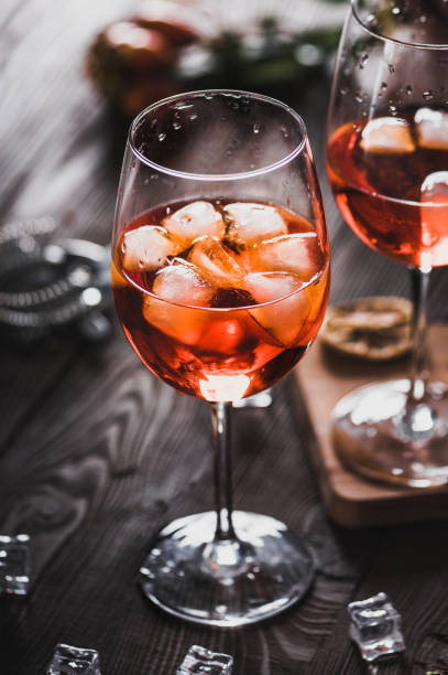 istock Two glasses of Spritz cocktails 1169996582
