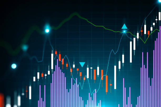 istock Purple digital graphs and bar charts 1169998915