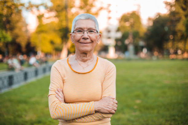 istock Satisfied senior woman 1170000074