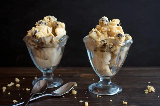 Vegan ice cream sundaes