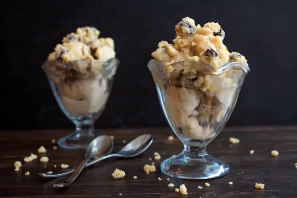 Vegan ice cream sundaes