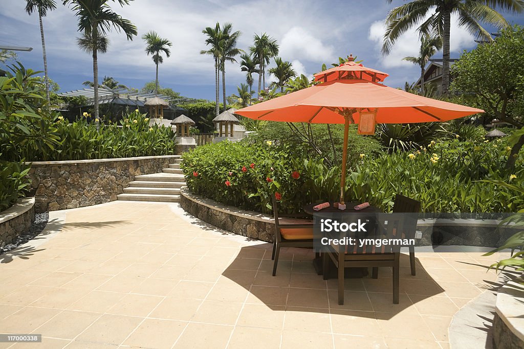 Café de um resort - Royalty-free Guarda-chuva Foto de stock