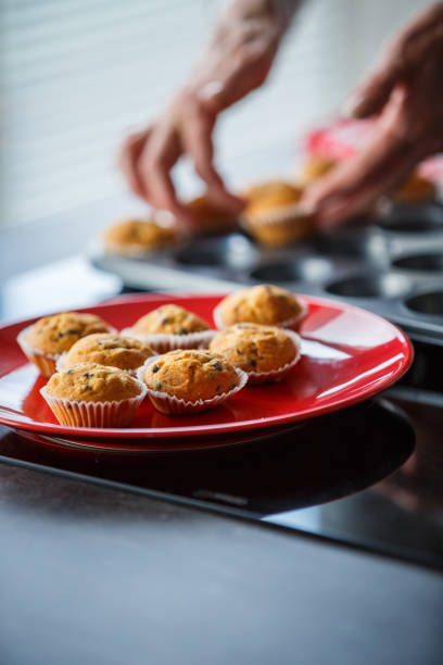 istock Homemade muffins on a plate 1170007555