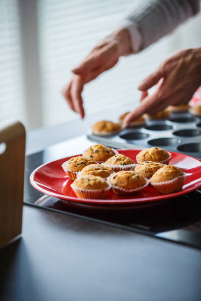 istock Homemade muffins on a plate 1170007559