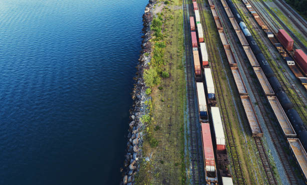 istock Aerial View of Rail Yard 1170012055