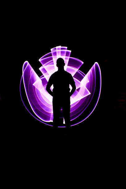 istock Silhouette of a man standing from the front. 1170015989