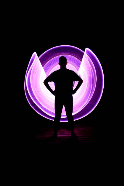 istock Silhouette of a man standing from the front. 1170015999