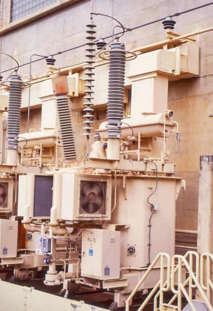 power transformer at Shasta Dam, California