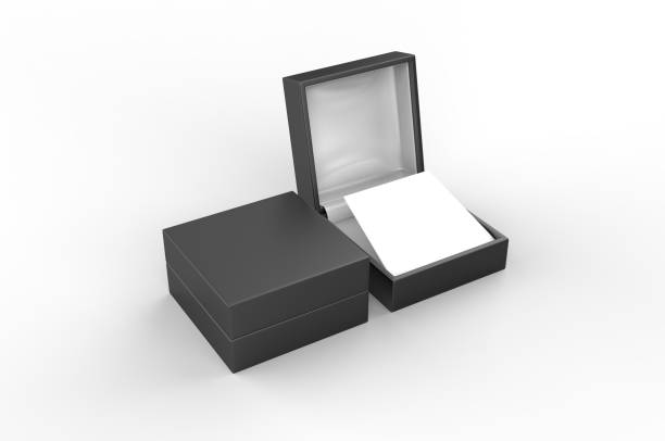 istock Blank Earring Box For Branding. 3d illustration rendering. 1170020530