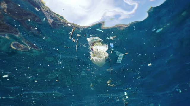 Underwater plastic pollution in the Ocean environmental cleanup