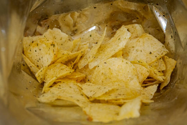 istock Potato chips is snack in bag 1170044655