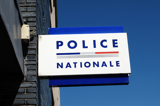 sign of a French national police office