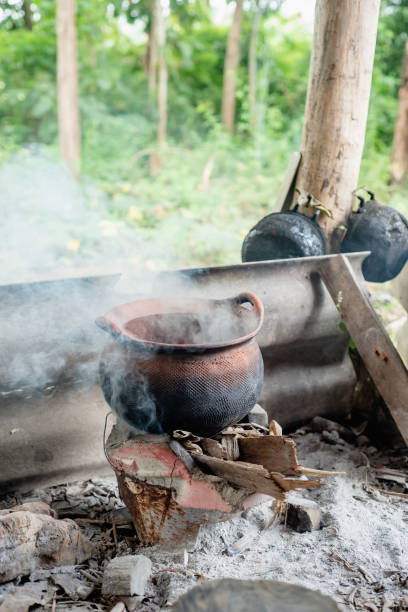 istock black clay pot on the stove 1170045295