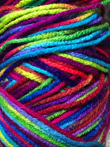 istock Neon yellow green red blue rainbow yarn 1170047025