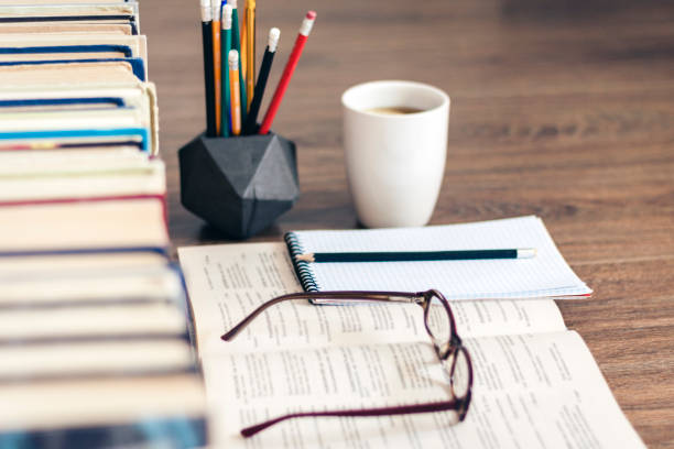 istock Education concept background, many books piles with copy space for text 1170047789