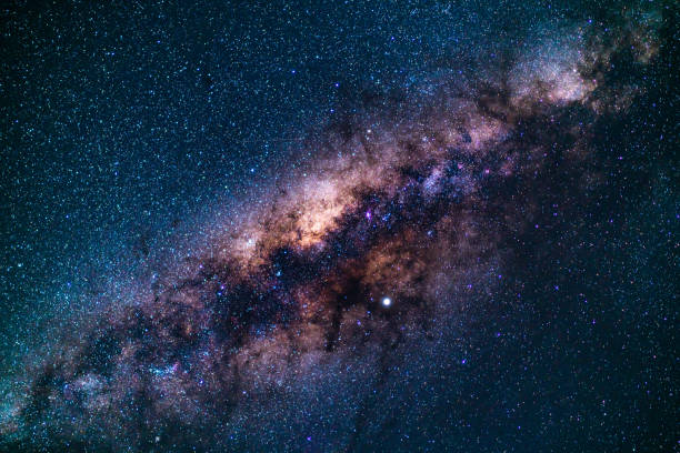 space - milky way center of the galaxy - milky way nightsky on a clear night wider shot many stars constellation photos stock pictures, royalty-free photos & images