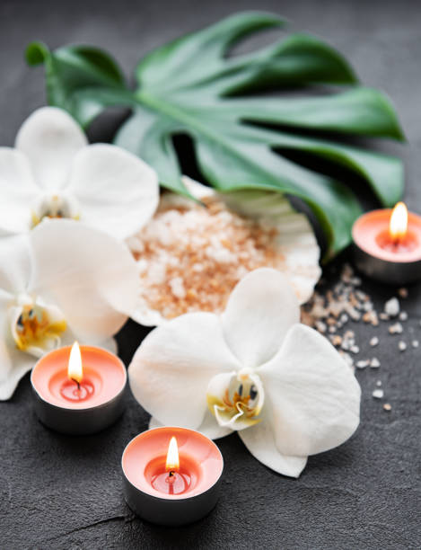 istock Natural spa ingredients with orchid flowers 1170051341