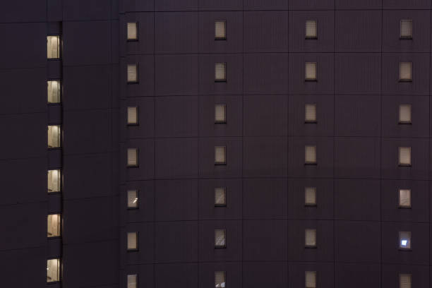 istock Lighting from many room are opened at night 1170059189
