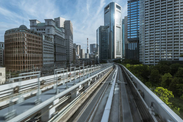 istock Cityscape from monorail sky train in Tokyo 1170059210