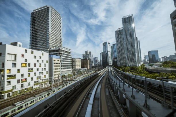 istock Cityscape from monorail sky train in Tokyo 1170059220