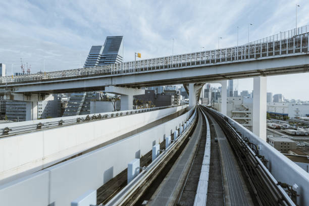 istock Cityscape from monorail sky train in Tokyo 1170059230
