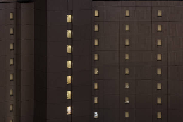 istock Lighting from many room are opened at night 1170059246