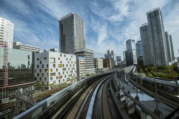 istock Cityscape from monorail sky train in Tokyo 1170059318