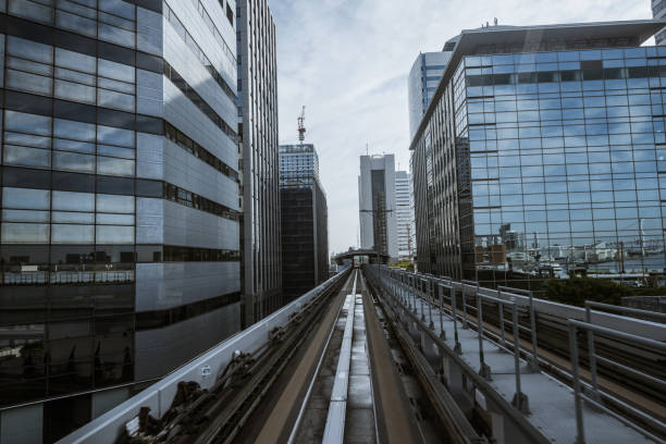 istock Cityscape from monorail sky train in Tokyo 1170059365