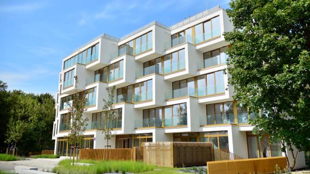 istock Multistory new modern apartment building. 1170062571