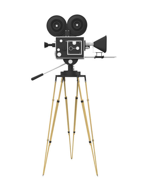 istock Vintage Movie Camera Isolated 1170066585