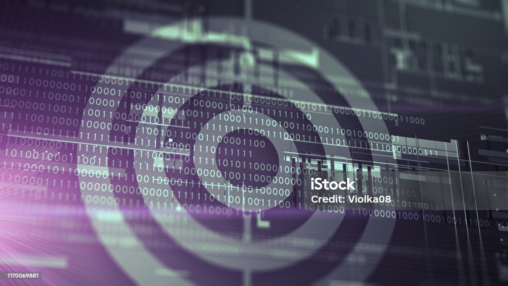 Target Background Technology Target With Digital Binary Code Background Stock Photo - Download Image ...