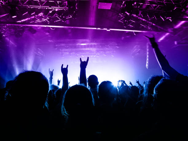 istock Concert crowd in front of a live stage 1170071070
