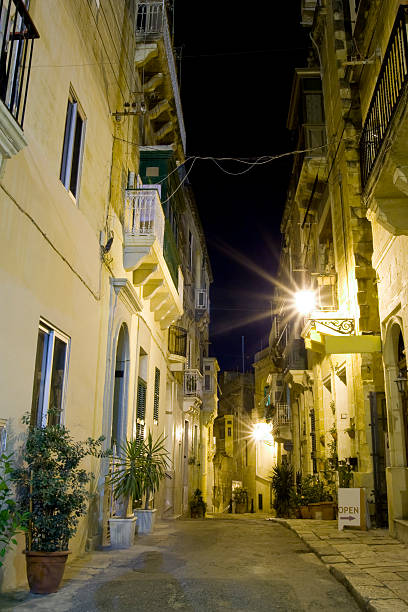 istock Typical European Street by Night 117007208