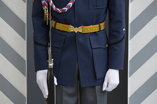 istock royal guard standing in front of Prague Castle 117007219