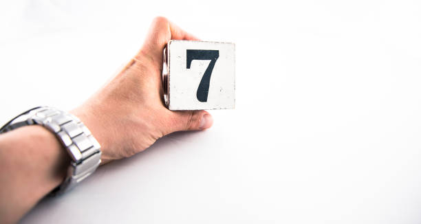 istock A hand holding digit number 7 (seven) on white background 1170075258