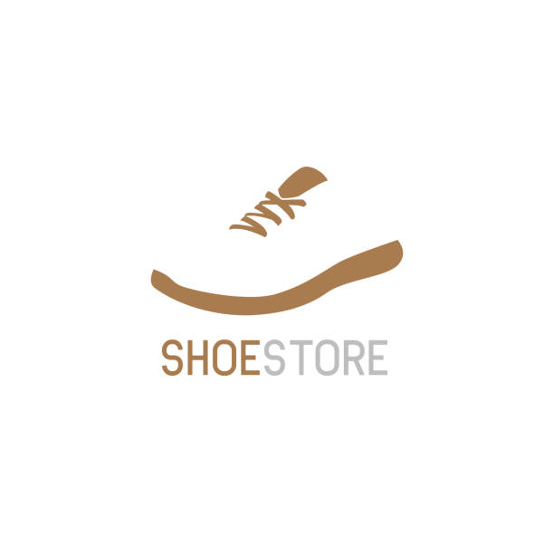 illustrazioni stock, clip art, cartoni animati e icone di tendenza di negozio di scarpe, icona del negozio di scarpe su sfondo bianco. illustrazione vettoriale - shoe repairer illustrations