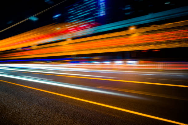istock Traffic night of city 1170079793