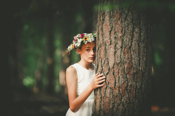 istock girl in the woods 1170080067