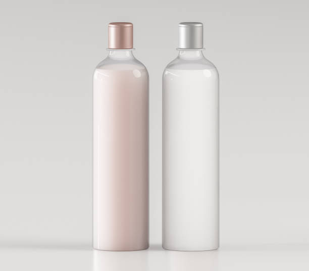 Two bottles with liquids mock up - 3D illustration