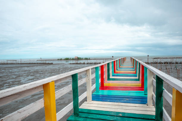 istock A wooden bridge protruding into the sea 1170082346