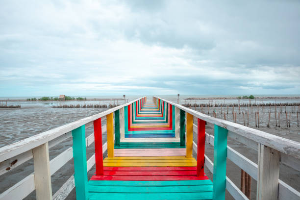 istock A wooden bridge protruding into the sea 1170082391